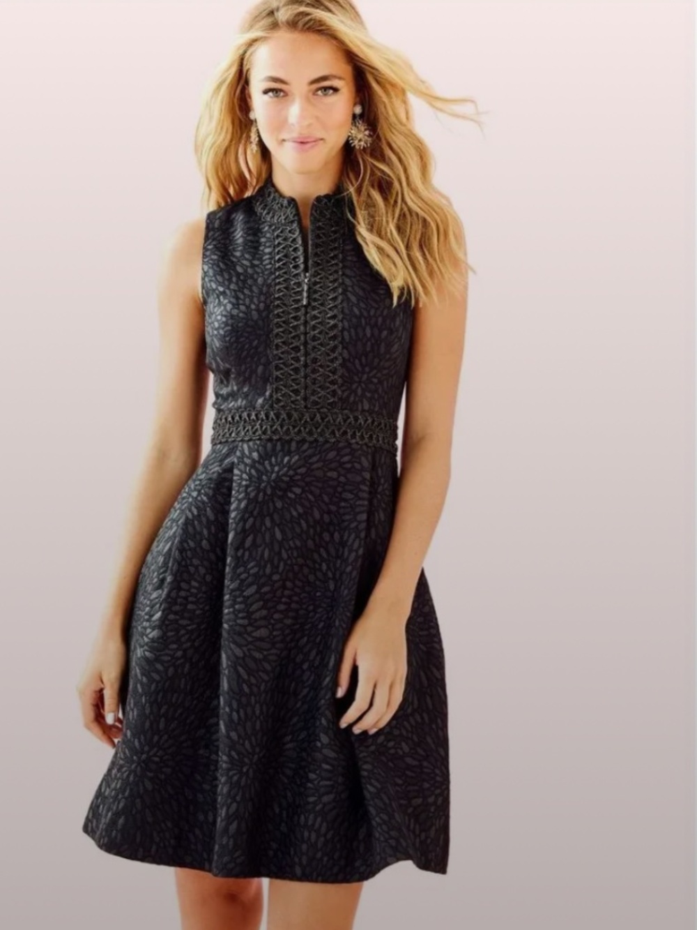 Lilly Pulitzer Franci Dress Black size 14